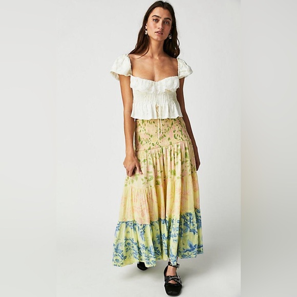Free People Dresses & Skirts - Free People Bubbles Only Convertible Midi Skirt Dress